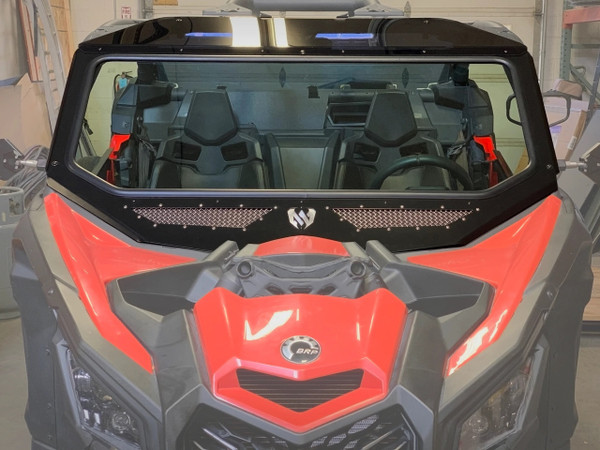 Can-Am Maverick X3 / X3 MAX Vented Full Glass Windshield (DOT Approved) by Moto Armor MA-X3-WS-FL-GLS-EMX