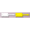 White and yellow self-locking arrow key tags in large jumbo size