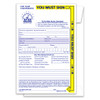Night key drop envelope for automotive after hours service