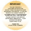 Gold foil CSI stickers