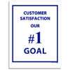 Close-up of CAATS floor mat showing blue ink printed message