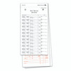 Job time ticket for recording mechanic worked hours, flat rate, RO number, and more