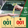 Service dispatch number hang tag comes with matching key tag and customer claim check