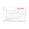We Owe form for car dealerships, this form separates into 3 parts for a customer copy, deal jacket copy, etc.