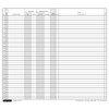 Paper form for scheduling car repair appointments with columns to track customer name, number, vehicle info, and services ordered.