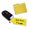 Key tag attached to a car key – automotive dealership use
