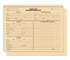 buff-colored used car record envelope with black print