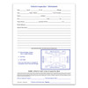 Vehicle inspection checklist for examining and inspecting cars prior to service