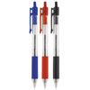 Universal brand, retractable ballpoint pens, comes in colors black, blue, and red.