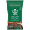 Starbucks Pike Place Decaf Ground Coffee portion pack 2.5 oz