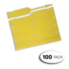 Yellow self-locking arrow key tags, 100 pack