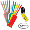 Self-locking arrow key tags in assorted colors, 100 pack