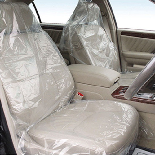 Disposable plastic car seat cover