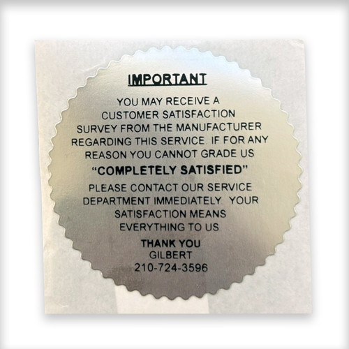 Custom CSI sticker example