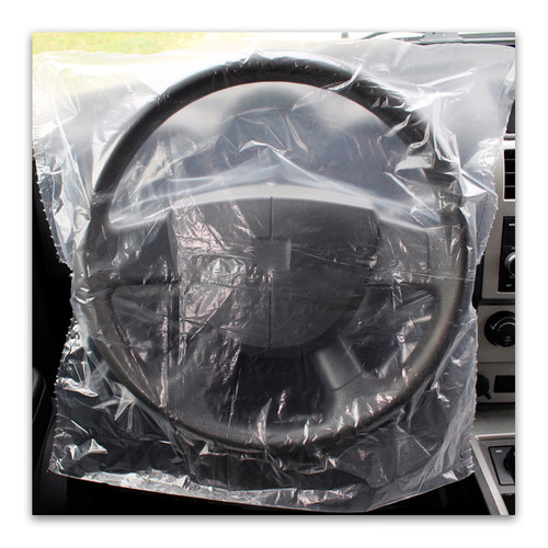 SEG Direct Disposable Steering Wheel Covers – 100pcs White Opaque Plastic | Universal Fit For Cars & Trucks | 0.01mm Thin - View #6