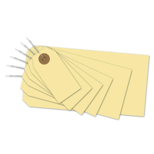 Manila tags with wire