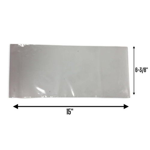 License Plate Tag Bags - Heavy-Duty Plastic Temporary Tag Sleeves