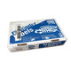 Blue and white CAATS box labeled 'Reminder Labels' containing oil change stickers.