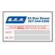 Custom oil change sticker with date and miles