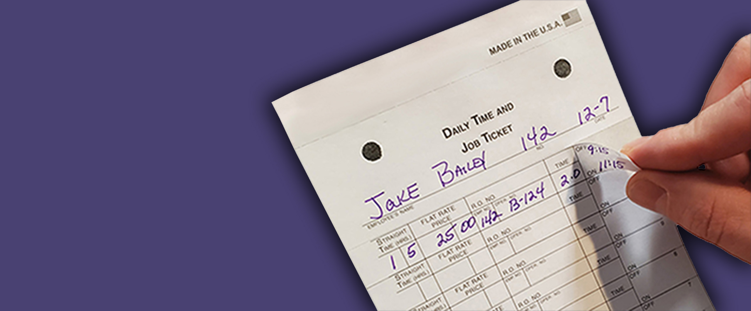 job time tickets