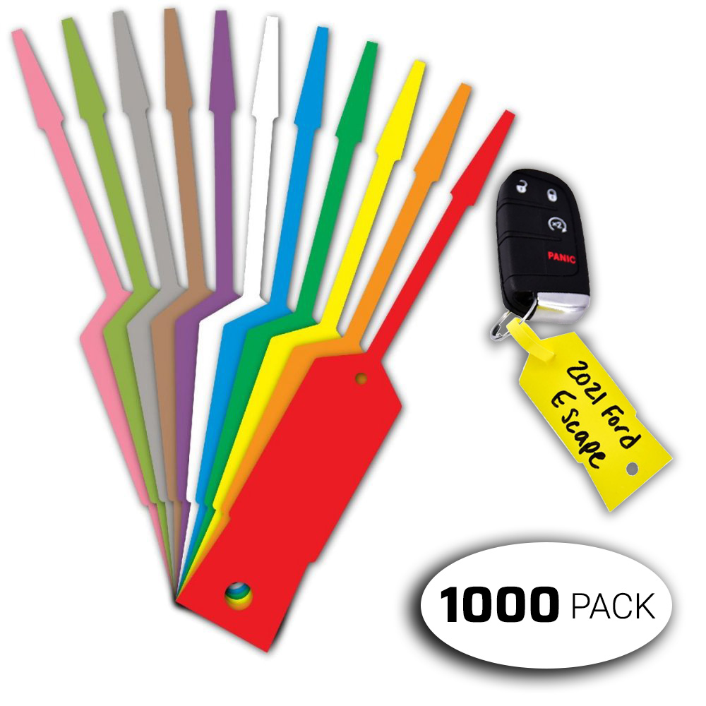 Self-Locking Arrow Key Tags – 1000 Pack | Durable & Easy