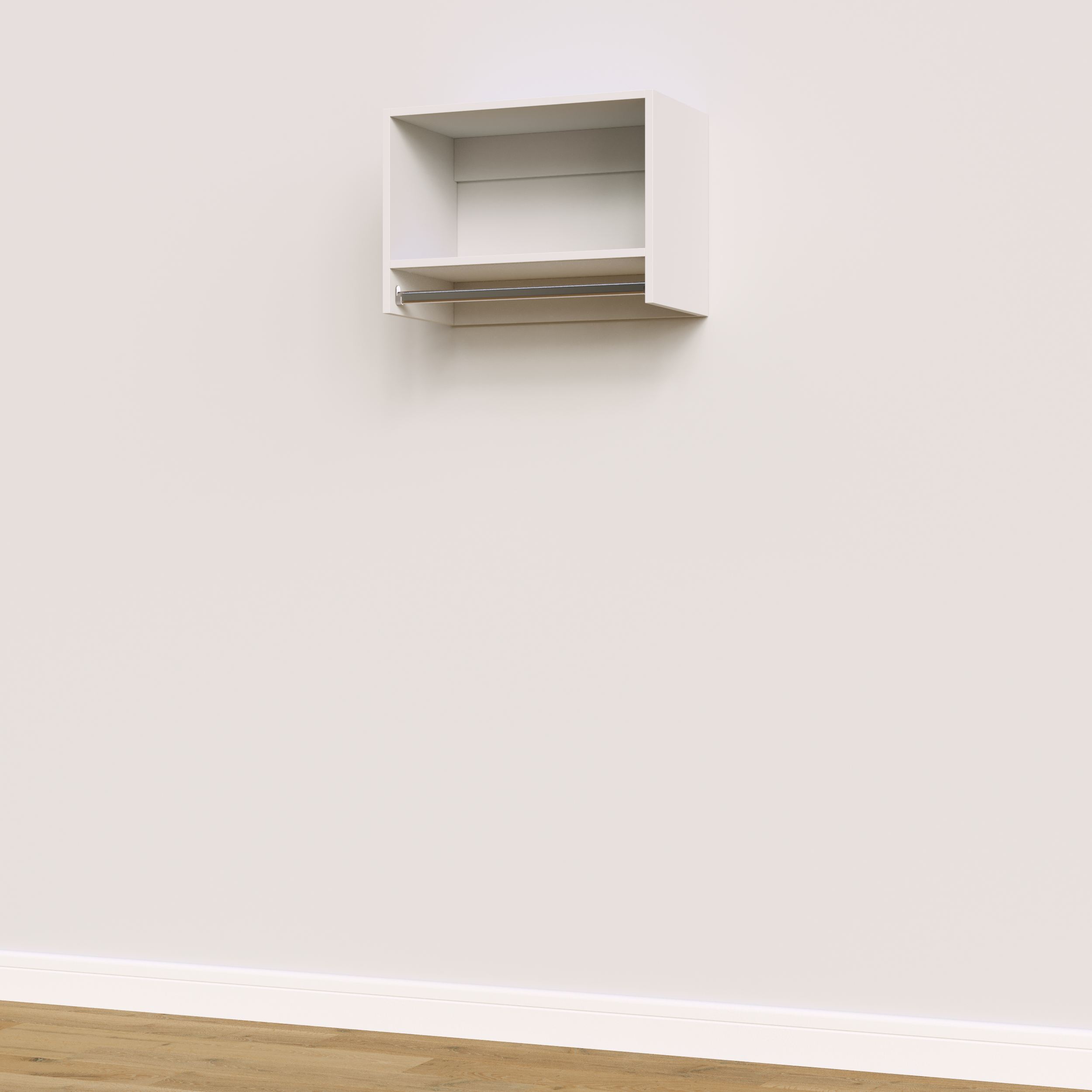Vista Tall Hanging — White, 24" wide, built-in view (Mod-U-Luxe Viva stand-in)