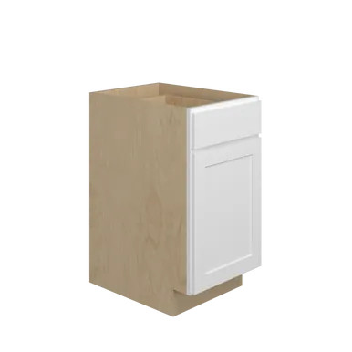 Barcelona Assembled 18 in. W x 34.5 in. H x 24 in. D Plywood Base Cabinet in Painted White | Express Kitchens