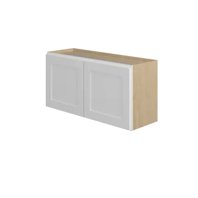 Barcelona Assembled 36 in. W x 18 in. H x 12 in. D Plywood Wall Cabinet in Painted White | Express Kitchens
