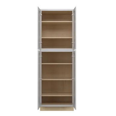 Barcelona Assembled 30 in. W x 90 in. H x 24 in. D Plywood Tall Cabinet in Painted White | Express Kitchens