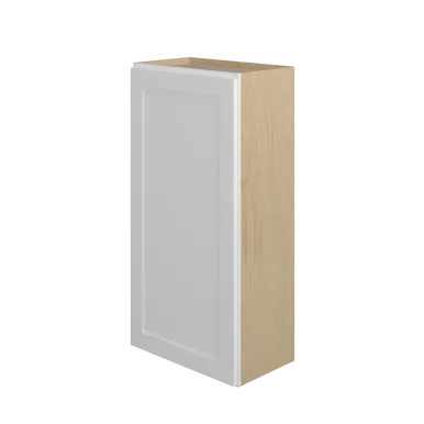 Barcelona Assembled 21 in. W x 42 in. H x 12 in. D Plywood Wall Cabinet in Painted White | Express Kitchens