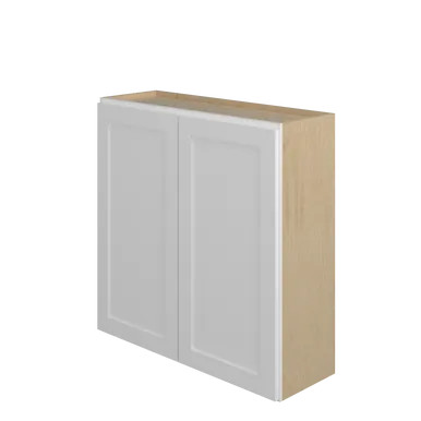 Barcelona Assembled 36 in. W x 36 in. H x 12 in. D Plywood Wall Cabinet in Painted White | Express Kitchens