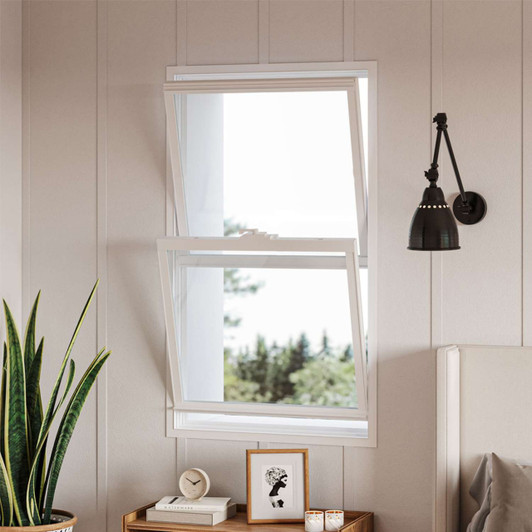 Crystal Contractor Series White Vinyl Double Hung Replacement Window
