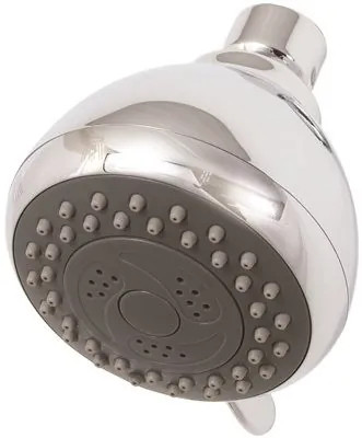 192040 Premier 3-Spray 3.1 Inch Single Wall Mount Low Flow Fixed Adjustable Shower Head In Chrome