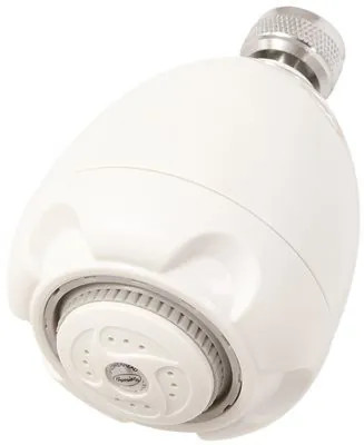 194143 Premier 3-Spray 2.8 Inch Single Wall Mount Low Flow Fixed Adjustable Shower Head In Chrome