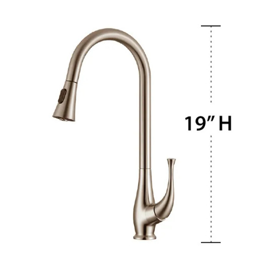 KFT210-BN Shenandoah Single Handle With Two Function Pull Down Sprayer Kitchen Faucet