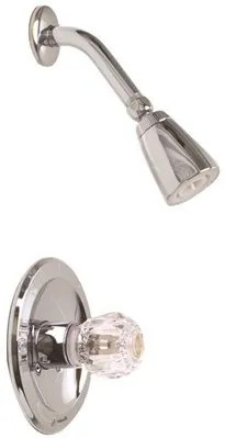 2012028 Concord Single Acrylic Handle Shower Only Set - Washerless - Chrome Finish