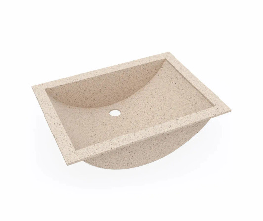 UC-1913 (BERMUDA SAND) - SWANSTONE UNDERMOUNT RECTANGLE BOWL LAVATORY SINK