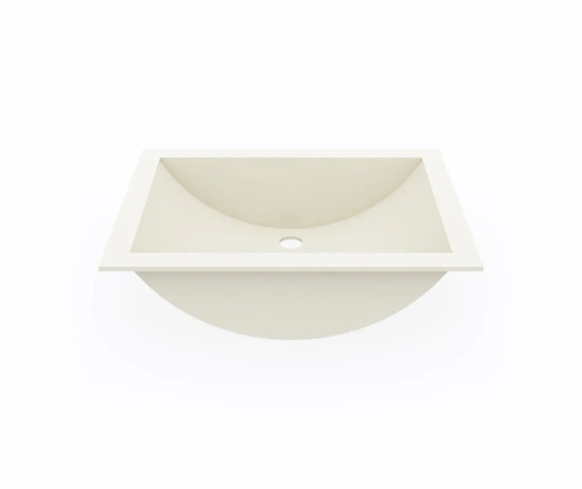 UC-1913 (BONE) - SWANSTONE UNDERMOUNT RECTANGLE BOWL LAVATORY SINK