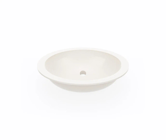 UL-1613 (BISQUE) - SWANSTONE UNDERMOUNT SMALL OVAL BOWL LAVATORY SINK