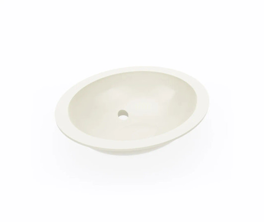 UL-1613 (BONE) - SWANSTONE UNDERMOUNT SMALL OVAL BOWL LAVATORY SINK