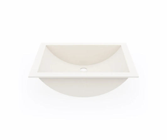 UL-1913 (BISQUE) - SWANSTONE UNDERMOUNT LARGE OVAL BOWL LAVATORY SINK