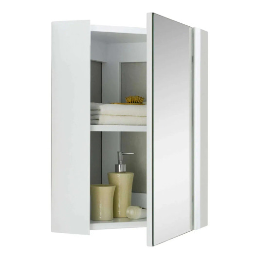 MIMC15W - FINE FIXTURES MILAN 14" WHITE MEDICINE CABINET W 14