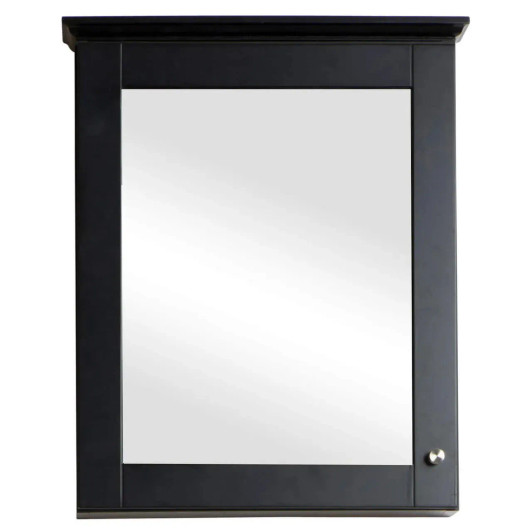 BS2025B - FINE FIXTURES SHAKER 22" BLACK MEDICINE CABINET