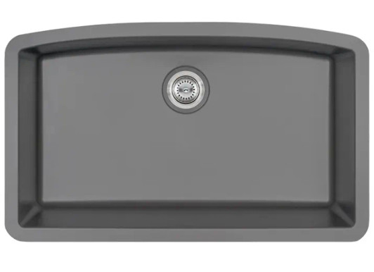 SIN-QTZ-SINBWL-3219-GRY - UNDERMOUNT GREY QUARTZ SINGLE BOWL 3219
