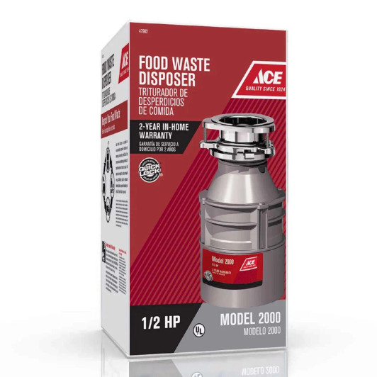 47982 - Ace 1/2 HP Continuous Feed Garbage Disposal