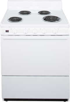 EFK102OP - 30 Inch Freestanding Electric Range with 4 Coil Elements, 3.9 cu. ft. Capacity, 1 Adjustable Oven Rack and 4 Inch Porcelain Backguard