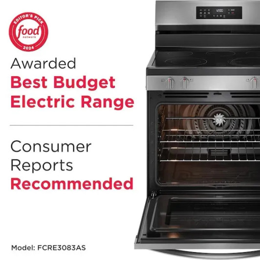 FCRE3083AS - Frigidaire 30" Electric Range with Air Fry