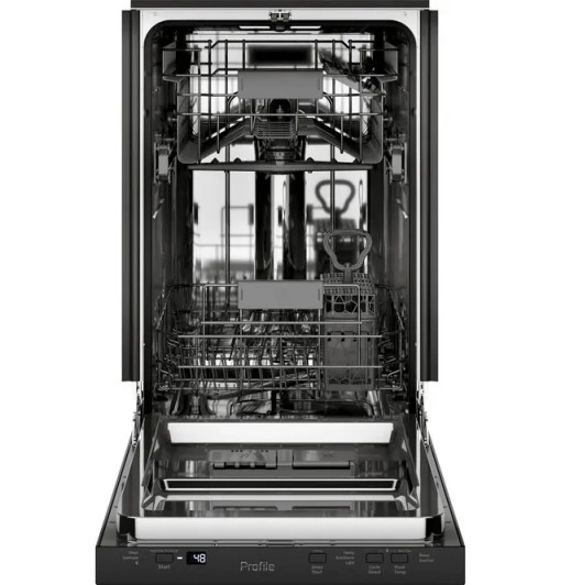 PDT145SGLBB - GE Profile ENERGY STAR® 18" ADA Compliant Stainless Steel Interior Dishwasher with Sanitize Cycle