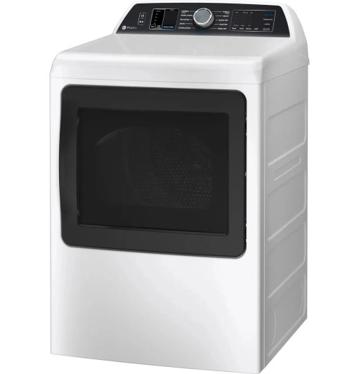PTD70EBSTWS - GE Profile ENERGY STAR® 7.4 cu. ft. Capacity Smart aluminized alloy drum Electric Dryer with Sanitize Cycle and Sensor Dry