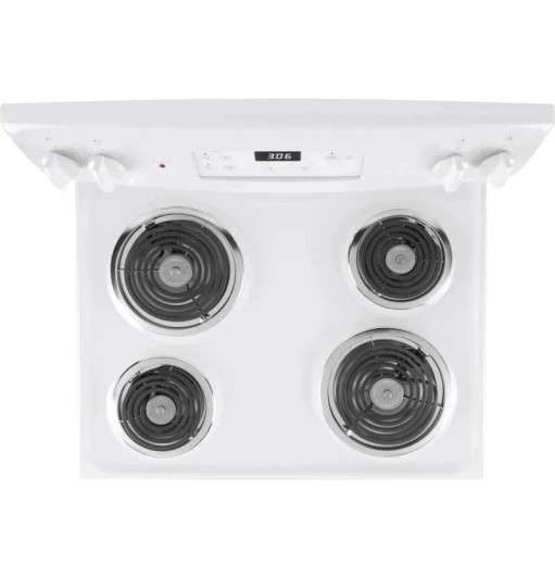 JBS360DMWW - 1A-Ranges Electric White-GE - 30" ELECTRIC COIL RANGE- MANUAL CLEAN OVEN - WHITE
